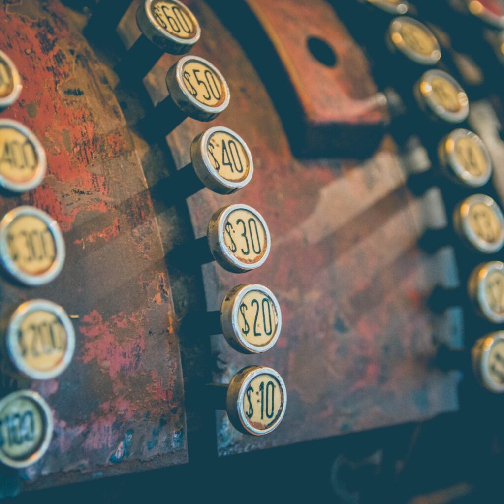 cash register buttons